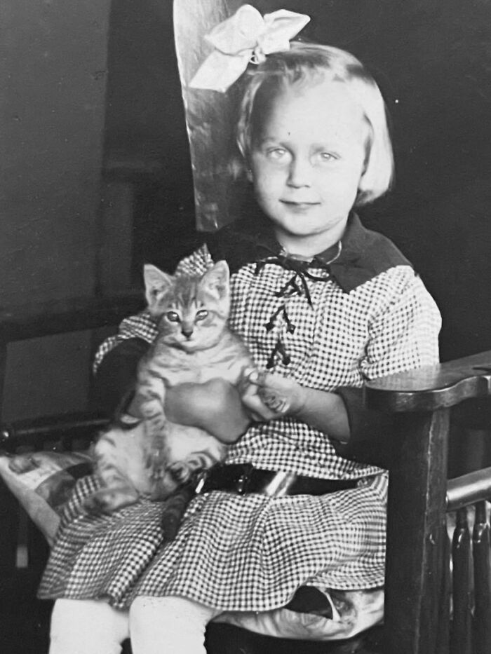 This Page Shared 39 New Adorable Vintage Photos Of Children With Their Cats