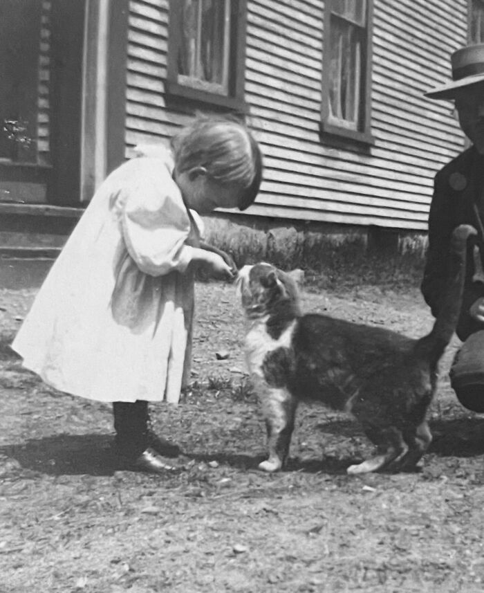 This Page Shared 39 New Adorable Vintage Photos Of Children With Their Cats