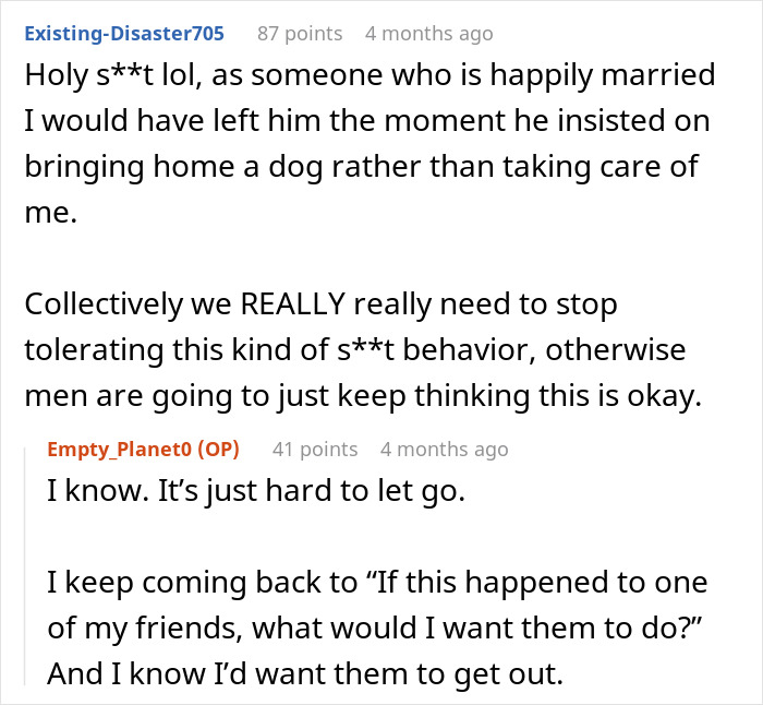 Boyfriend Gets A Large Dog While Girlfriend Recovers From Surgery, Then Loses Her For Good Boyfriend Gets A Large Dog While Girlfriend Recovers From Surgery, Then Loses Her For Good