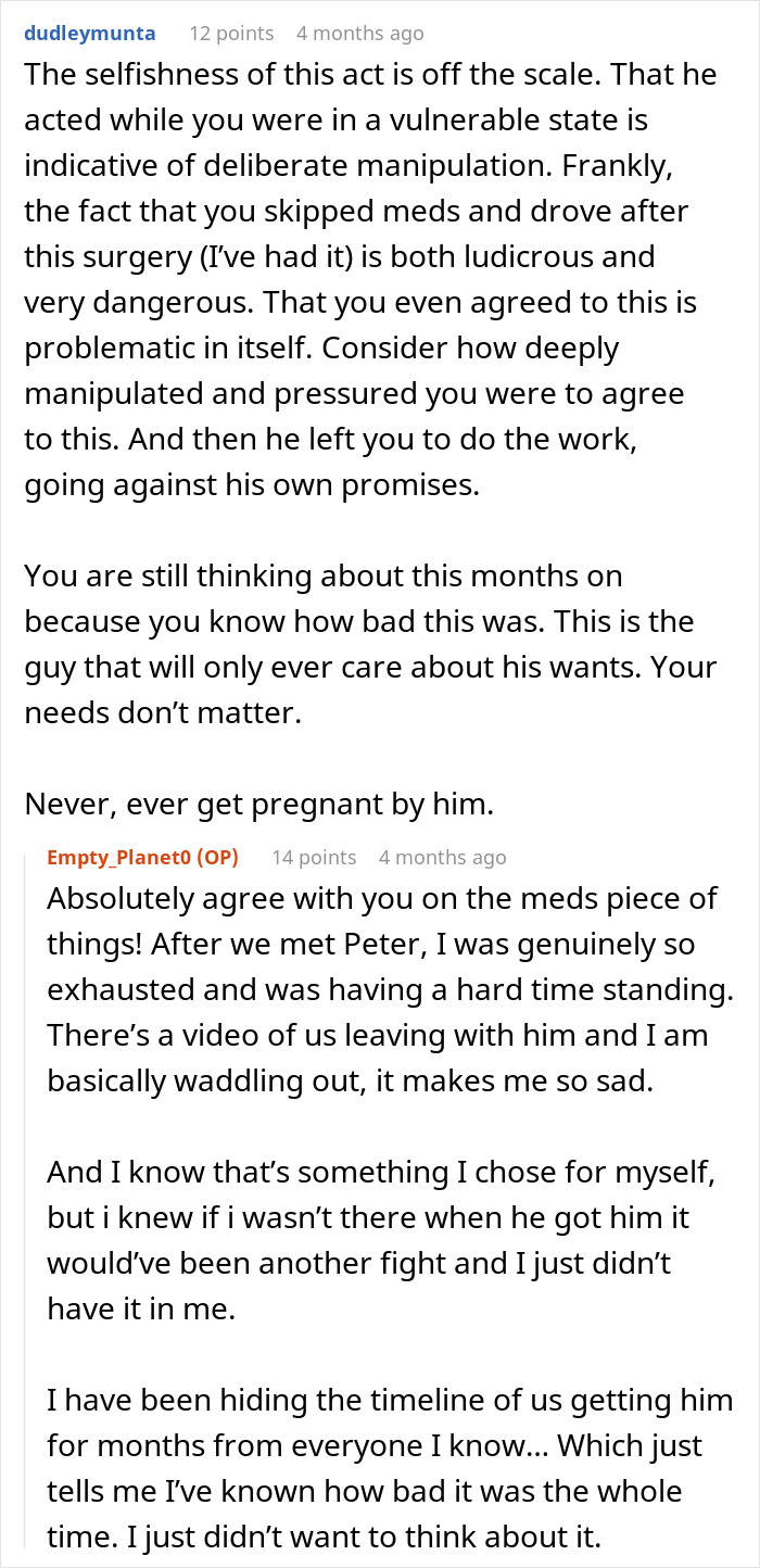 Boyfriend Gets A Large Dog While Girlfriend Recovers From Surgery, Then Loses Her For Good Boyfriend Gets A Large Dog While Girlfriend Recovers From Surgery, Then Loses Her For Good