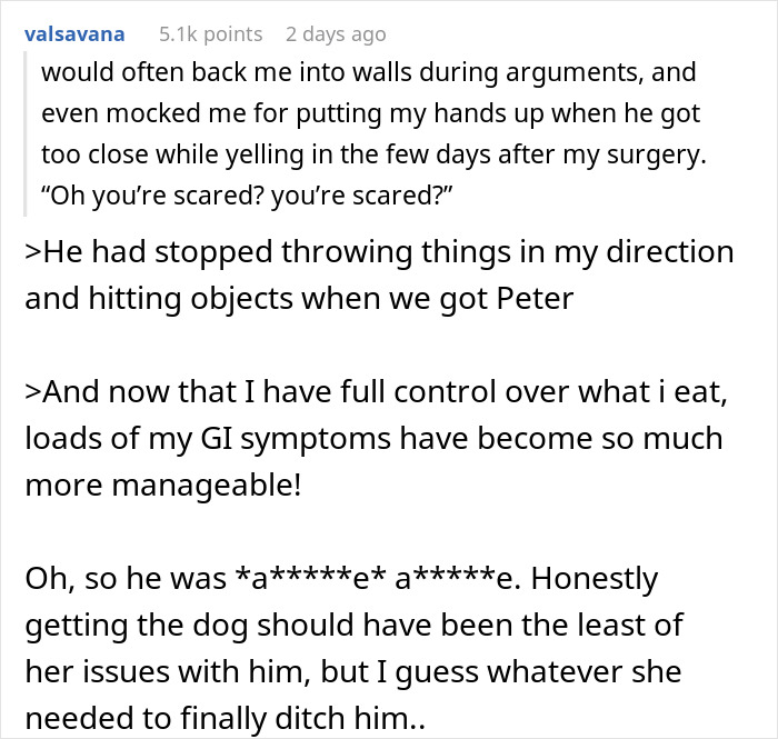 Boyfriend Gets A Large Dog While Girlfriend Recovers From Surgery, Then Loses Her For Good Boyfriend Gets A Large Dog While Girlfriend Recovers From Surgery, Then Loses Her For Good