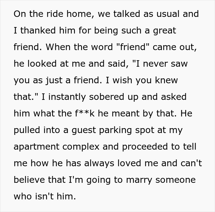 Guy Waits 20 Years To Tell Bestie He Loves Her, Picks The Day She Gets Engaged To Make His Move