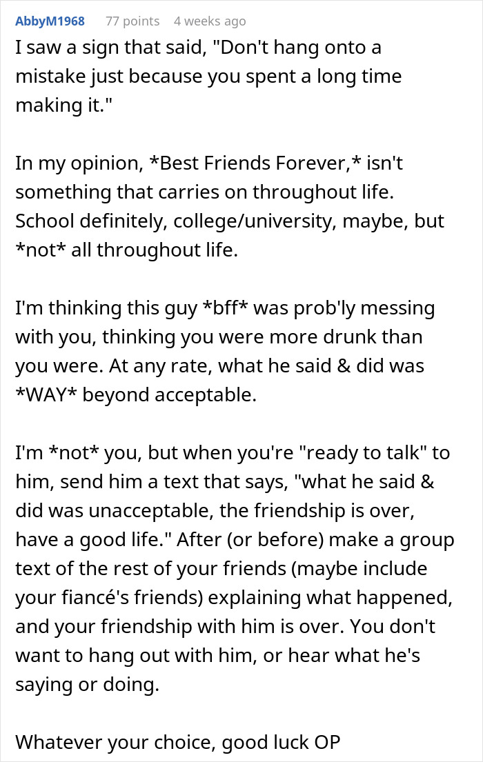 Guy Waits 20 Years To Tell Bestie He Loves Her, Picks The Day She Gets Engaged To Make His Move