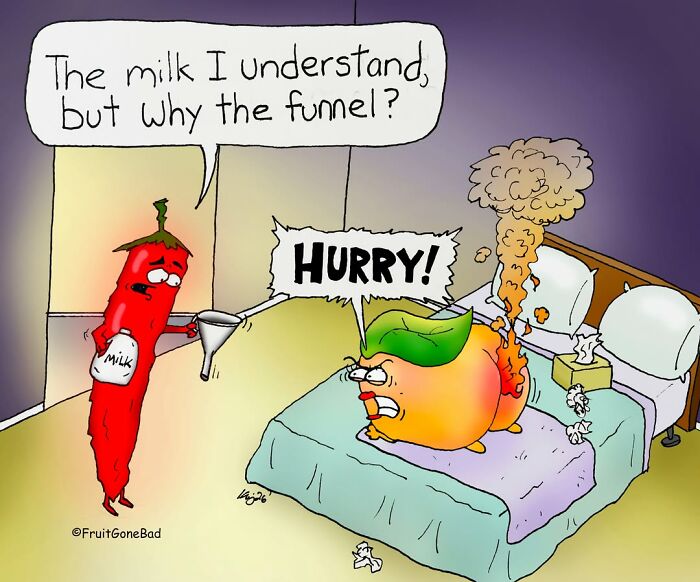 This Cartoonist Gives Groceries A Love Life, And Things Get A Little Naughty (42 New Pics) This Cartoonist Gives Groceries A Love Life, And Things Get A Little Naughty (42 New Pics)