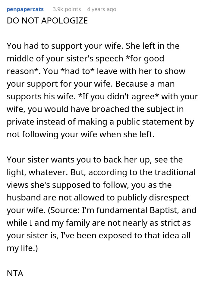 Woman Tells Brother To “Control His Wife” Because Of How She Dresses, He Laughs And Walks Out