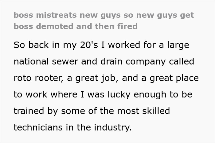 Boss Gets Demoted, Humiliated And Eventually Quits After He Wronged The Employee Who Never Forgives