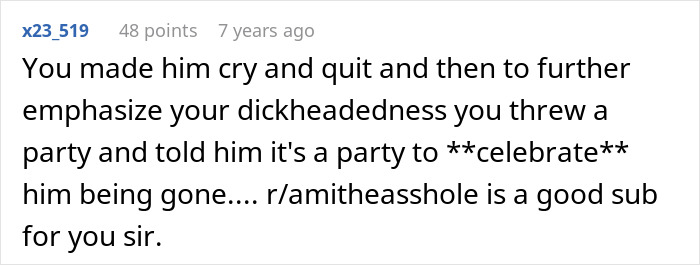 Boss Gets Demoted, Humiliated And Eventually Quits After He Wronged The Employee Who Never Forgives