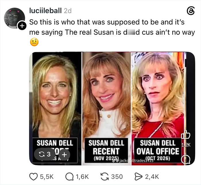 After Her White House Appearance Stunned People, Susan Dell Is Now At The Center Of A Bizarre Online Conspiracy Theory After Her White House Appearance Stunned People, Susan Dell Is Now At The Center Of A Bizarre Online Conspiracy Theory