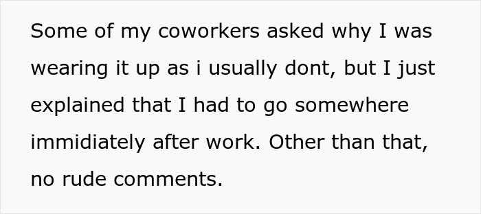 Coworker Insults Woman’s Hair, Then Spends Hours Blaming His Autism Instead Of Apologizing Coworker Insults Woman’s Hair, Then Spends Hours Blaming His Autism Instead Of Apologizing