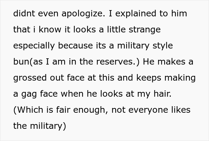 Coworker Insults Woman’s Hair, Then Spends Hours Blaming His Autism Instead Of Apologizing Coworker Insults Woman’s Hair, Then Spends Hours Blaming His Autism Instead Of Apologizing