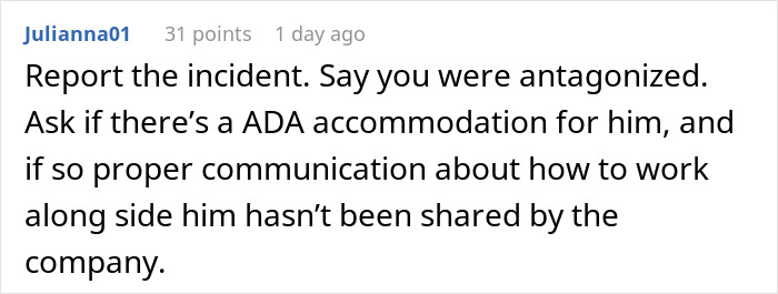 Coworker Insults Woman’s Hair, Then Spends Hours Blaming His Autism Instead Of Apologizing Coworker Insults Woman’s Hair, Then Spends Hours Blaming His Autism Instead Of Apologizing