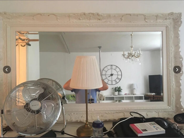 57 Mirror Pics Where The Reflection Ended Up Being Funnier Than The Main Subject