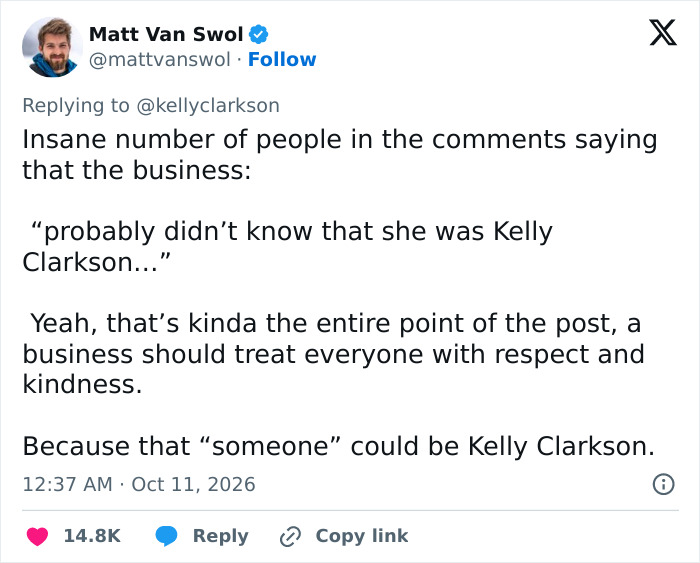 Kelly Clarkson Blasts Brooklyn Store After Employee Allegedly Assumes She Can’t Afford Their Products: ‘You’re An Idiot’ Kelly Clarkson Blasts Brooklyn Store After Employee Allegedly Assumes She Can’t Afford Their Products: ‘You’re An Idiot’