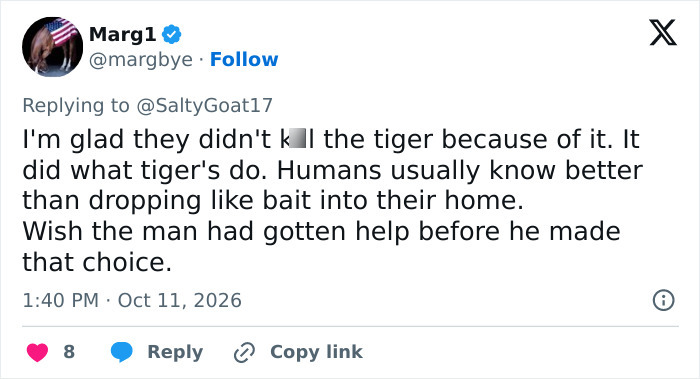 Man&rsquo;s Final Moments Before Entering Tiger Enclosure Revealed As Witness Recalls Bizarre Behavior