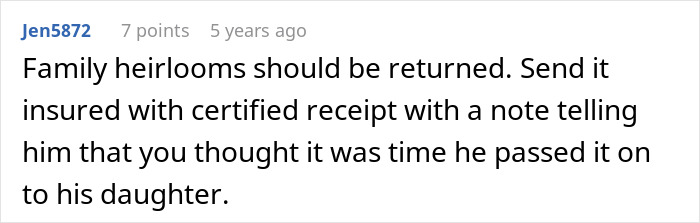 Woman Holds Onto Ex-Husband&rsquo;s Family Heirloom For 34 Years, Finally Decides It&rsquo;s Time To Send It Home