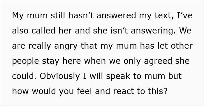 Mom Lies To Daughter About Who Is Actually Staying In Her House While She’s Away Mom Lies To Daughter About Who Is Actually Staying In Her House While She’s Away