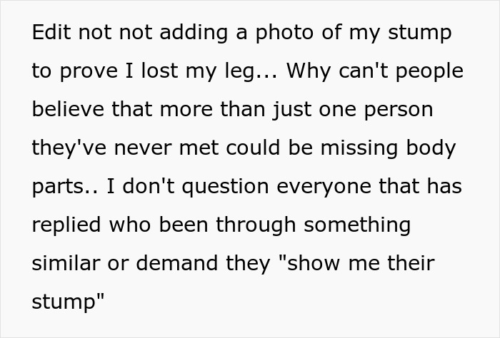 Amputee Makes Entitled Mom Regret Accusing Them Of Faking And Demanding Their Wheelchair Amputee Makes Entitled Mom Regret Accusing Them Of Faking And Demanding Their Wheelchair