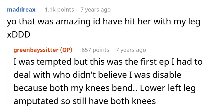 Amputee Makes Entitled Mom Regret Accusing Them Of Faking And Demanding Their Wheelchair Amputee Makes Entitled Mom Regret Accusing Them Of Faking And Demanding Their Wheelchair