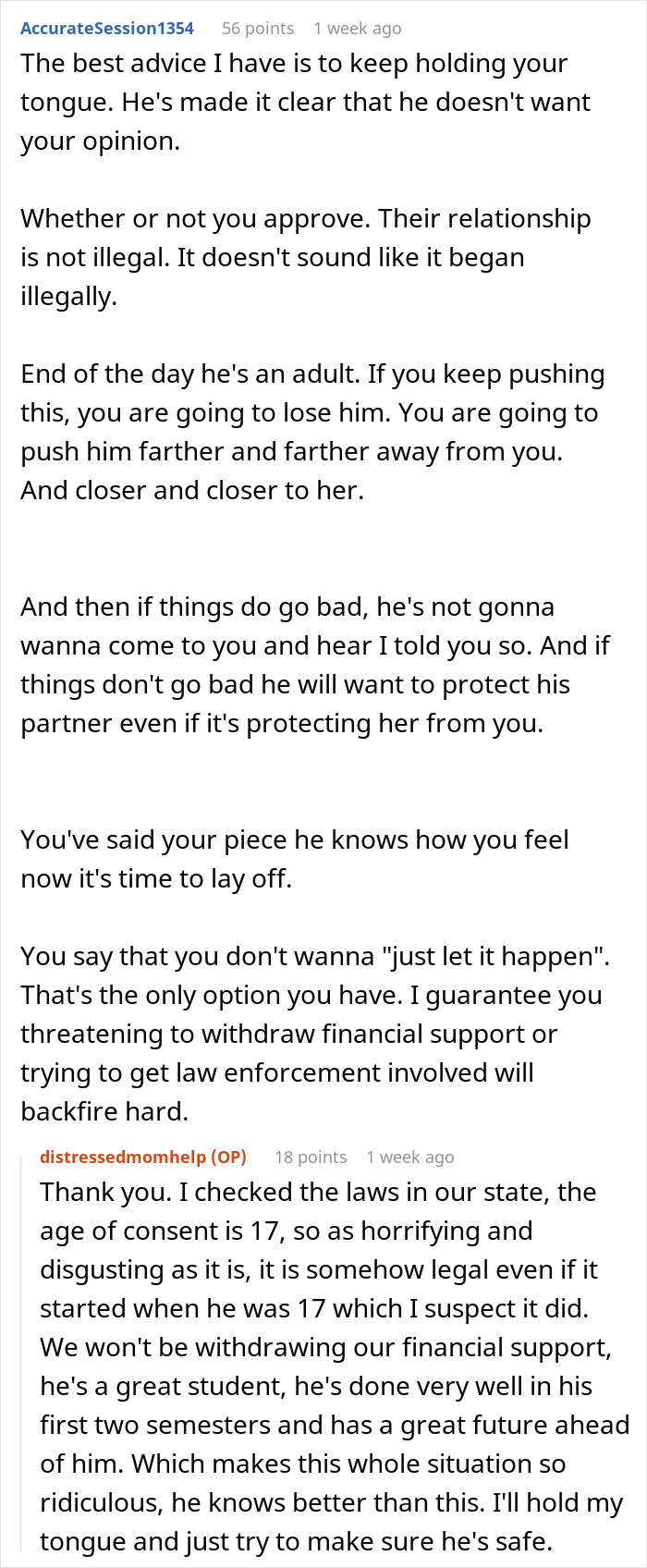 Mom Is Losing Sleep After Finding Out Who Her Son’s GF Is, People Shrug Their Shoulders As He’s Already 19 Mom Is Losing Sleep After Finding Out Who Her Son’s GF Is, People Shrug Their Shoulders As He’s Already 19