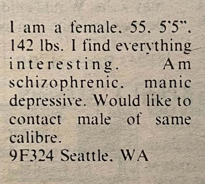 72 Personal Ads From The Past That Show How People Looked For Love Before Dating Apps 72 Personal Ads From The Past That Show How People Looked For Love Before Dating Apps