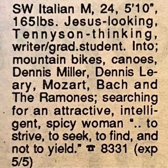 72 Personal Ads From The Past That Show How People Looked For Love Before Dating Apps 72 Personal Ads From The Past That Show How People Looked For Love Before Dating Apps
