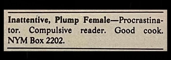 72 Personal Ads From The Past That Show How People Looked For Love Before Dating Apps 72 Personal Ads From The Past That Show How People Looked For Love Before Dating Apps