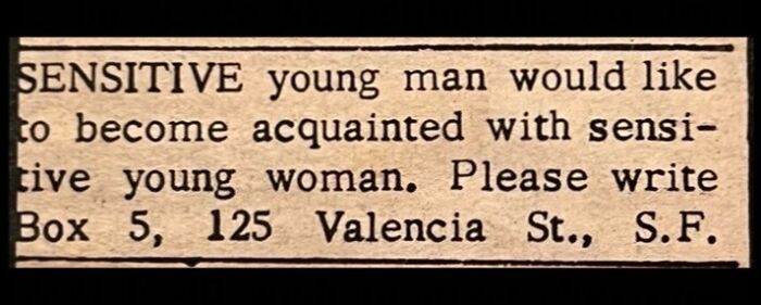 72 Personal Ads From The Past That Show How People Looked For Love Before Dating Apps 72 Personal Ads From The Past That Show How People Looked For Love Before Dating Apps