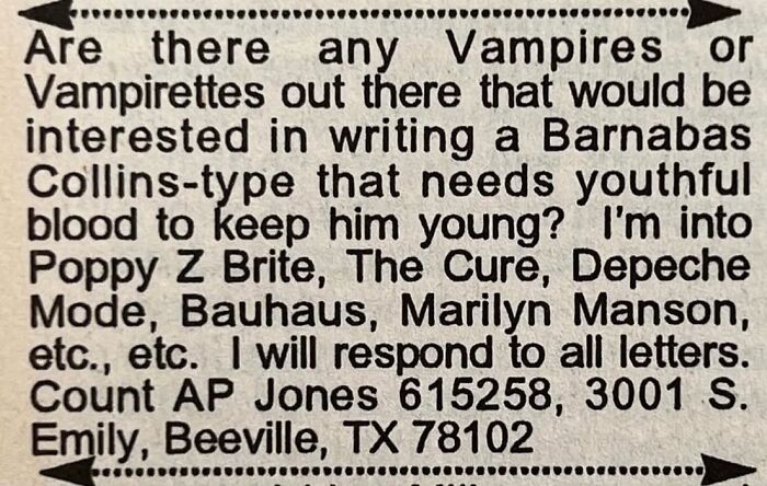 72 Personal Ads From The Past That Show How People Looked For Love Before Dating Apps 72 Personal Ads From The Past That Show How People Looked For Love Before Dating Apps
