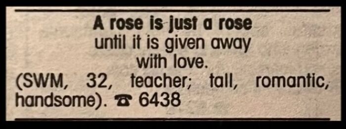 72 Personal Ads From The Past That Show How People Looked For Love Before Dating Apps 72 Personal Ads From The Past That Show How People Looked For Love Before Dating Apps
