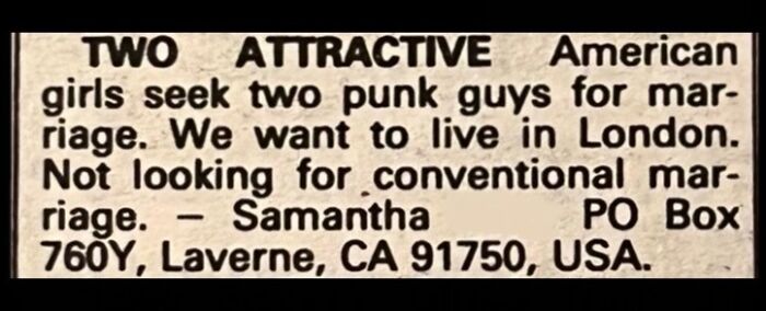 72 Personal Ads From The Past That Show How People Looked For Love Before Dating Apps 72 Personal Ads From The Past That Show How People Looked For Love Before Dating Apps