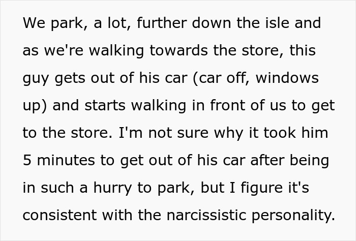 Man Steals A Family Parking Spot And Tells One Lie That Makes The Situation Much More Serious Man Steals A Family Parking Spot And Tells One Lie That Makes The Situation Much More Serious