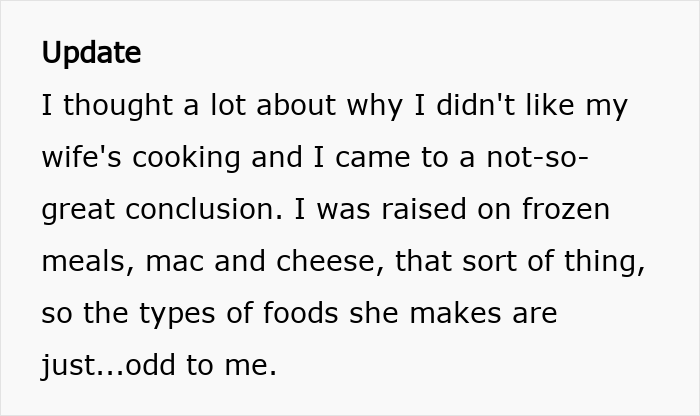 Man’s Dislike For Wife’s Cultural Cuisine Comes To Light, Changes Their Relationship Dynamic Man’s Dislike For Wife’s Cultural Cuisine Comes To Light, Changes Their Relationship Dynamic
