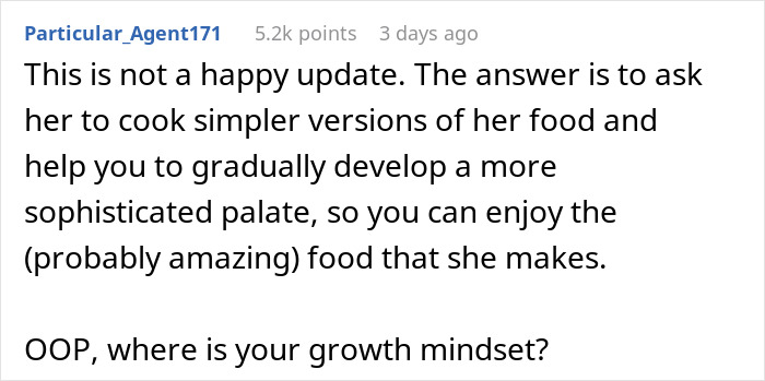 Man’s Dislike For Wife’s Cultural Cuisine Comes To Light, Changes Their Relationship Dynamic Man’s Dislike For Wife’s Cultural Cuisine Comes To Light, Changes Their Relationship Dynamic
