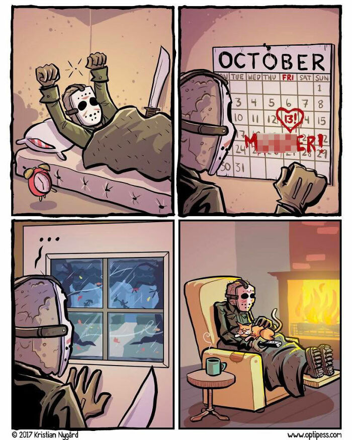 20 Funny Halloween Comics By Kristian Nygård That Give Horror A Hilarious Twist 20 Funny Halloween Comics By Kristian Nygård That Give Horror A Hilarious Twist