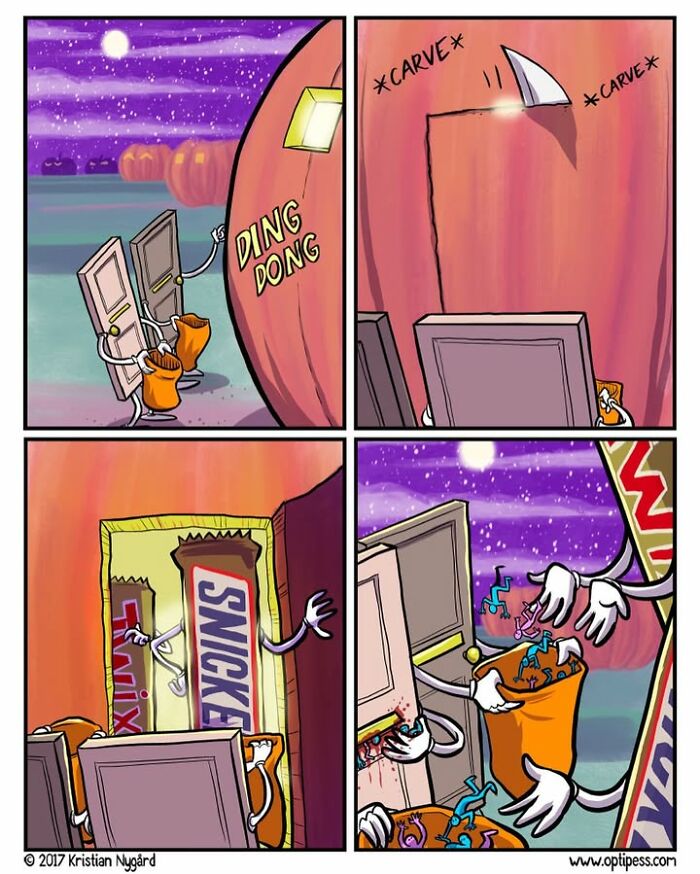 20 Funny Halloween Comics By Kristian Nygård That Give Horror A Hilarious Twist 20 Funny Halloween Comics By Kristian Nygård That Give Horror A Hilarious Twist