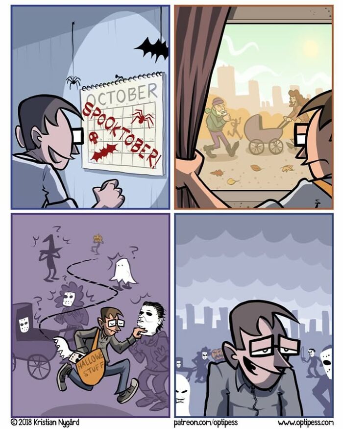 20 Funny Halloween Comics By Kristian Nygård That Give Horror A Hilarious Twist 20 Funny Halloween Comics By Kristian Nygård That Give Horror A Hilarious Twist