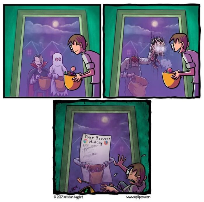 20 Funny Halloween Comics By Kristian Nygård That Give Horror A Hilarious Twist 20 Funny Halloween Comics By Kristian Nygård That Give Horror A Hilarious Twist