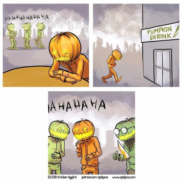 20 Funny Halloween Comics By Kristian Nygård That Give Horror A Hilarious Twist 20 Funny Halloween Comics By Kristian Nygård That Give Horror A Hilarious Twist
