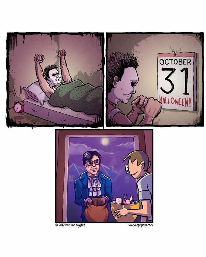 20 Funny Halloween Comics By Kristian Nygård That Give Horror A Hilarious Twist 20 Funny Halloween Comics By Kristian Nygård That Give Horror A Hilarious Twist