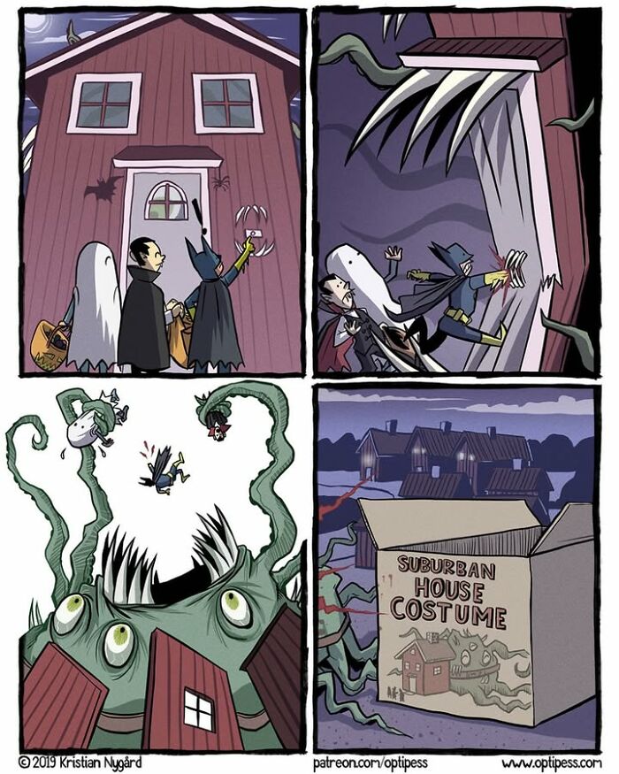 20 Funny Halloween Comics By Kristian Nygård That Give Horror A Hilarious Twist 20 Funny Halloween Comics By Kristian Nygård That Give Horror A Hilarious Twist