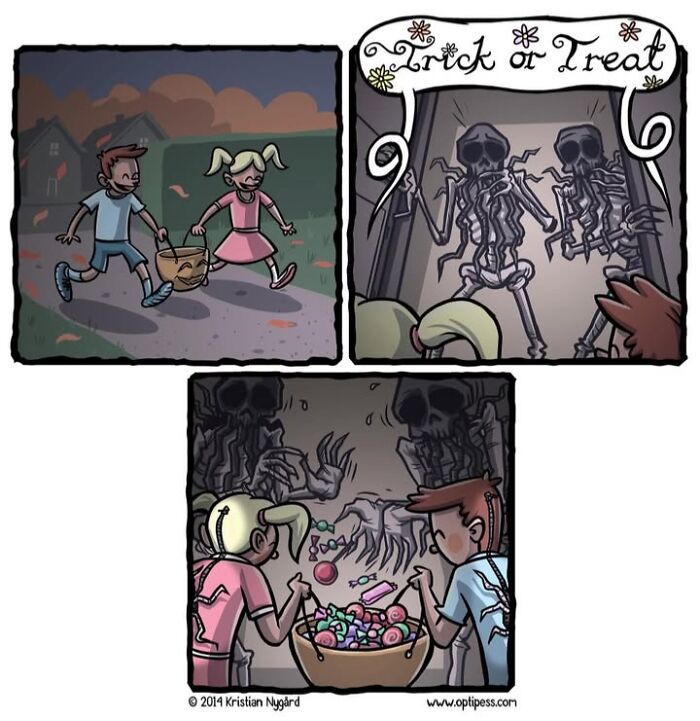 20 Funny Halloween Comics By Kristian Nygård That Give Horror A Hilarious Twist 20 Funny Halloween Comics By Kristian Nygård That Give Horror A Hilarious Twist