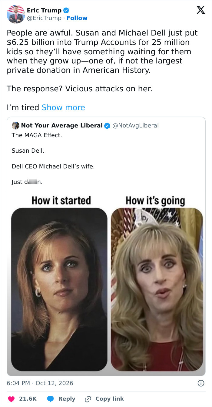 Billionaire Michael Dell Breaks Silence On Mockery Of Wife Susan’s Looks And “Odd Behavior” At The White House Billionaire Michael Dell Breaks Silence On Mockery Of Wife Susan’s Looks And “Odd Behavior” At The White House