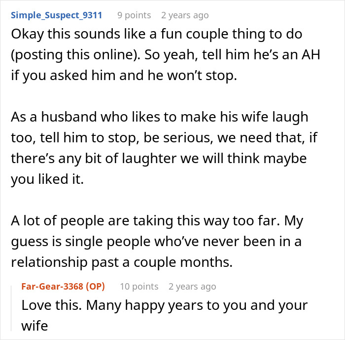 Husband Pulls Wife’s Pants Down As A Joke, Then Refuses To Promise He Won’t Do It Again Husband Pulls Wife’s Pants Down As A Joke, Then Refuses To Promise He Won’t Do It Again
