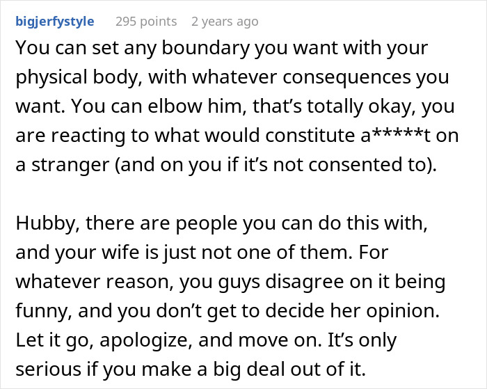 Husband Pulls Wife’s Pants Down As A Joke, Then Refuses To Promise He Won’t Do It Again Husband Pulls Wife’s Pants Down As A Joke, Then Refuses To Promise He Won’t Do It Again