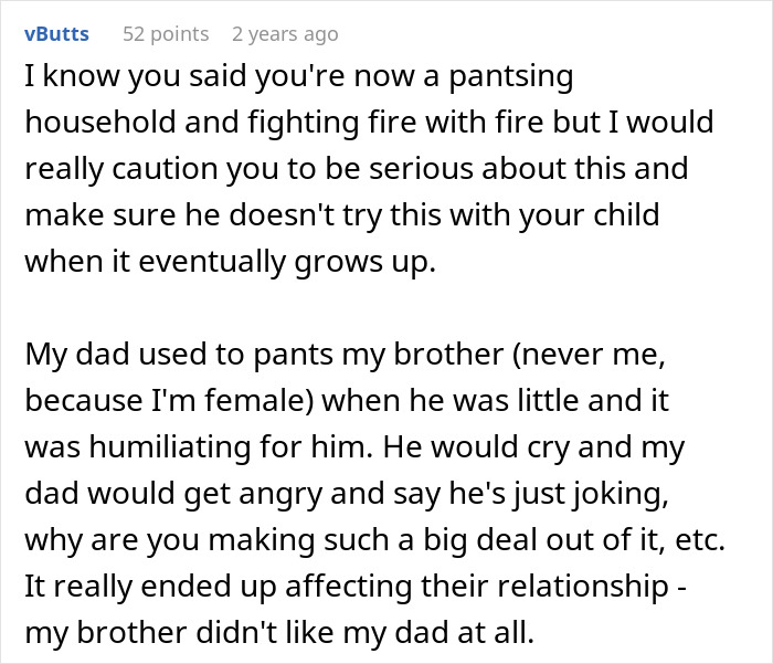 Husband Pulls Wife’s Pants Down As A Joke, Then Refuses To Promise He Won’t Do It Again Husband Pulls Wife’s Pants Down As A Joke, Then Refuses To Promise He Won’t Do It Again