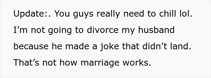 Husband Pulls Wife’s Pants Down As A Joke, Then Refuses To Promise He Won’t Do It Again Husband Pulls Wife’s Pants Down As A Joke, Then Refuses To Promise He Won’t Do It Again