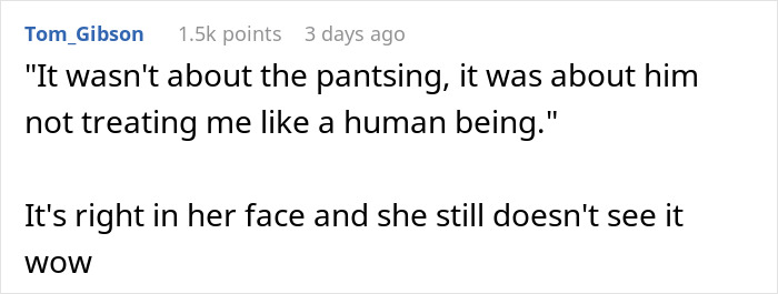 Husband Pulls Wife’s Pants Down As A Joke, Then Refuses To Promise He Won’t Do It Again Husband Pulls Wife’s Pants Down As A Joke, Then Refuses To Promise He Won’t Do It Again