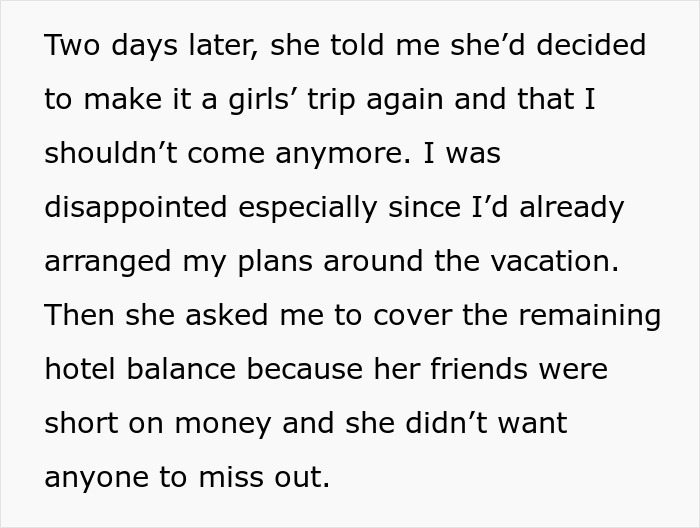 Woman Has The Audacity To Make BF Pay For Her Friend&rsquo;s Vacation After She Kicked Him Off Of It