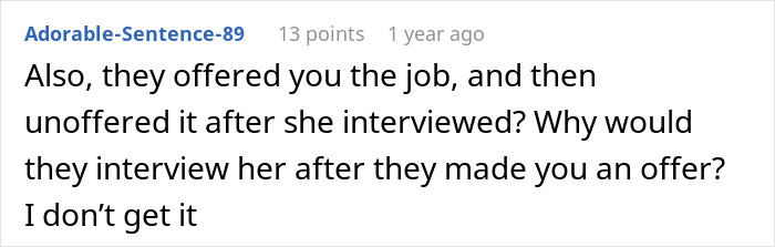 Woman Lands Her Dream Job, Then A Few Days Later The Offer Suddenly Goes To Her Best Friend