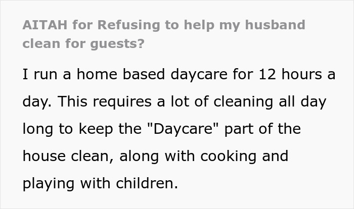 Husband Says Cleaning For Guests Is Pointless Until The Guests Are His Husband Says Cleaning For Guests Is Pointless Until The Guests Are His